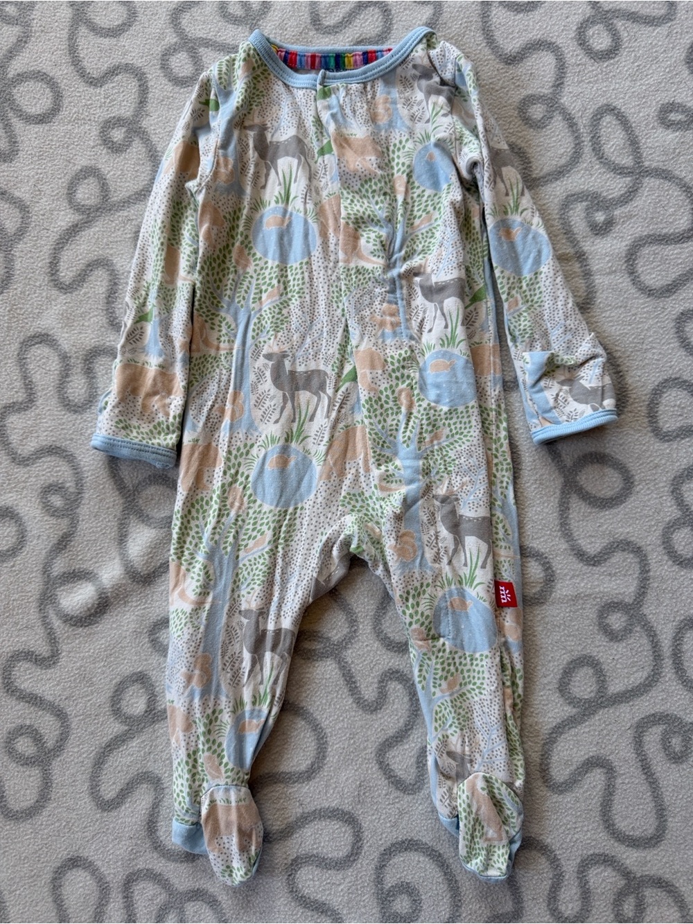 Magnetic Me Modal Magnetic Acadia Print Footie